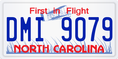 NC license plate DMI9079