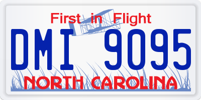 NC license plate DMI9095