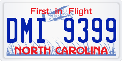 NC license plate DMI9399
