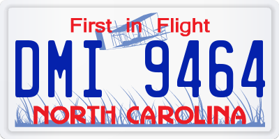 NC license plate DMI9464