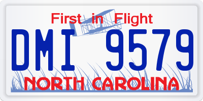 NC license plate DMI9579