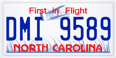 NC license plate DMI9589