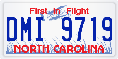 NC license plate DMI9719
