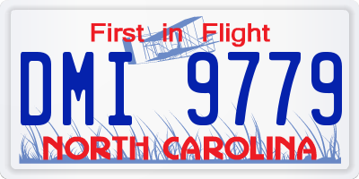 NC license plate DMI9779