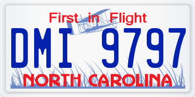 NC license plate DMI9797