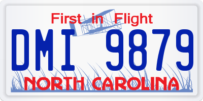 NC license plate DMI9879