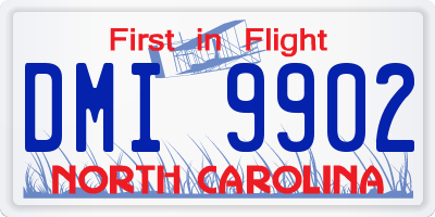NC license plate DMI9902