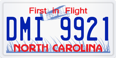 NC license plate DMI9921