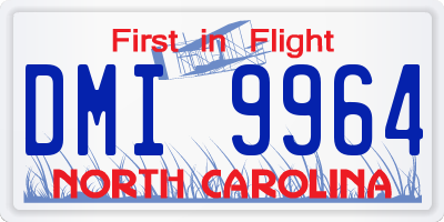 NC license plate DMI9964