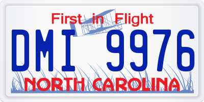 NC license plate DMI9976