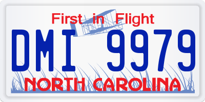 NC license plate DMI9979