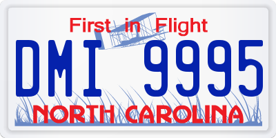 NC license plate DMI9995
