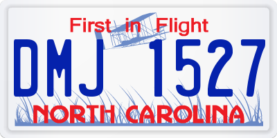 NC license plate DMJ1527