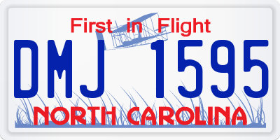NC license plate DMJ1595