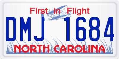 NC license plate DMJ1684