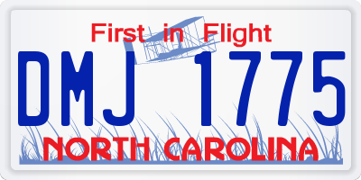 NC license plate DMJ1775