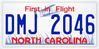 NC license plate DMJ2046