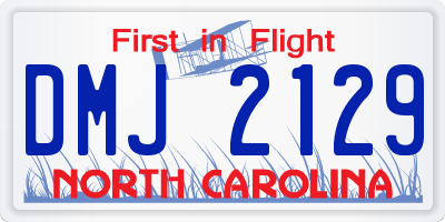 NC license plate DMJ2129