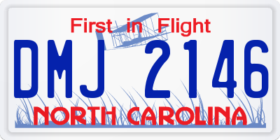 NC license plate DMJ2146
