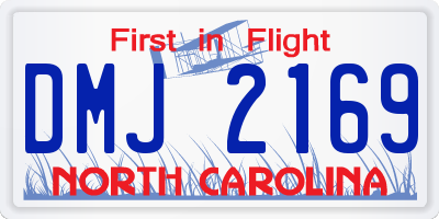 NC license plate DMJ2169