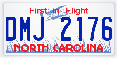 NC license plate DMJ2176