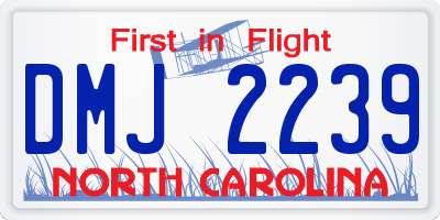 NC license plate DMJ2239