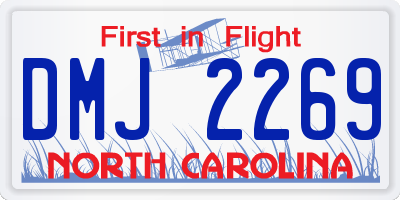 NC license plate DMJ2269
