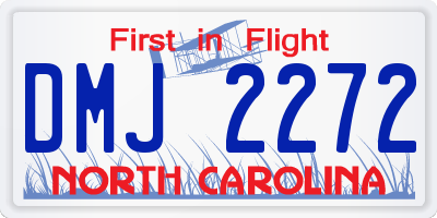 NC license plate DMJ2272