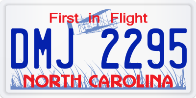 NC license plate DMJ2295