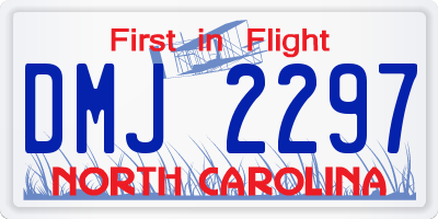 NC license plate DMJ2297
