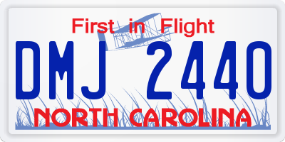 NC license plate DMJ2440