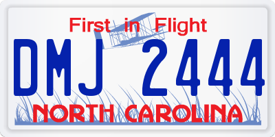 NC license plate DMJ2444