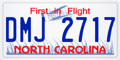 NC license plate DMJ2717