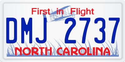 NC license plate DMJ2737