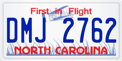 NC license plate DMJ2762