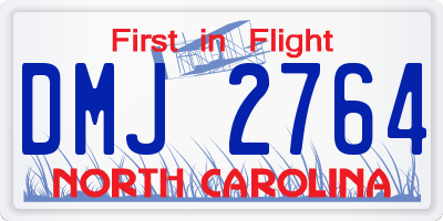 NC license plate DMJ2764