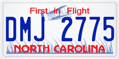NC license plate DMJ2775