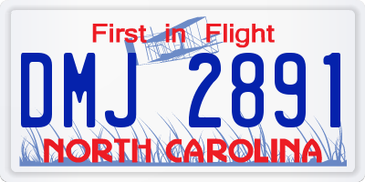 NC license plate DMJ2891