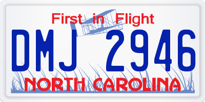 NC license plate DMJ2946