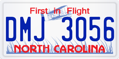 NC license plate DMJ3056