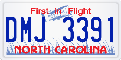 NC license plate DMJ3391