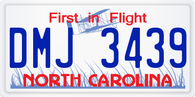 NC license plate DMJ3439