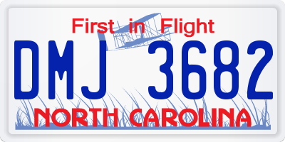 NC license plate DMJ3682
