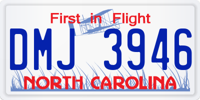 NC license plate DMJ3946