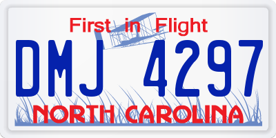 NC license plate DMJ4297