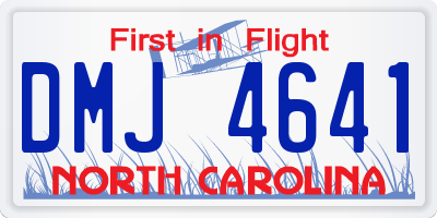NC license plate DMJ4641