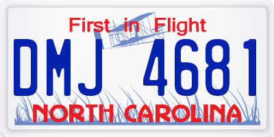 NC license plate DMJ4681
