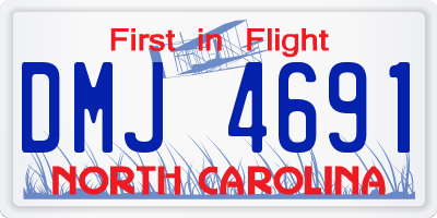 NC license plate DMJ4691