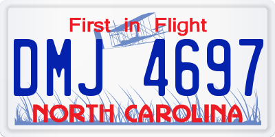 NC license plate DMJ4697