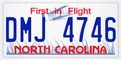 NC license plate DMJ4746